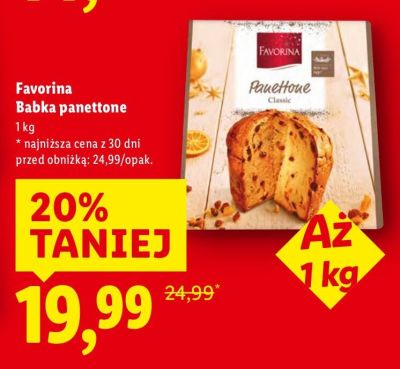 Babka panettone promocja w Lidl