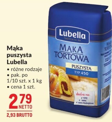 Mąka puszysta Lubella promocja w Makro