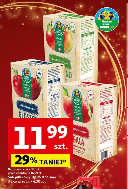 Sok jabłkowy cortland Auchan pewni dobrego promocja w Auchan