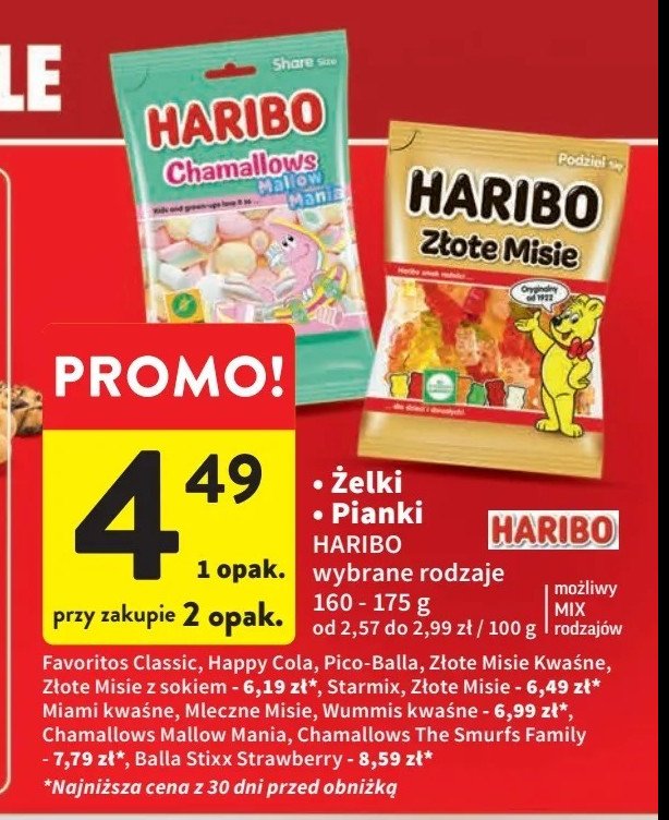 Żelki truskawkowe Haribo balla stixx promocja