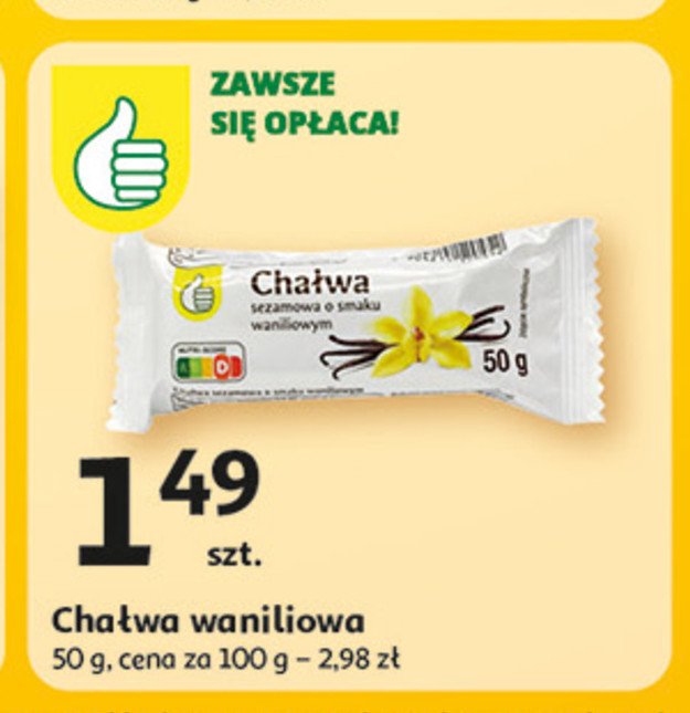 Chałwa waniliowa Podniesiony kciuk promocja w Auchan