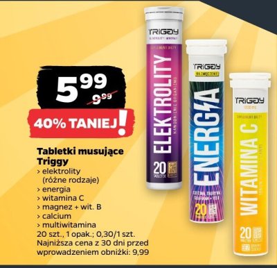 Tabletki musujące różne rodzaje promocja w Netto