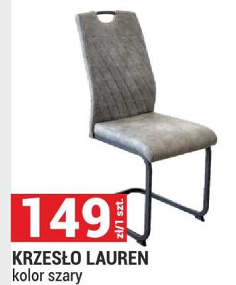 Krzesło LAUREN kolor szary promocja w Merkury Market