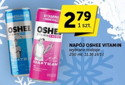 Napój Oshee Vitamin wybrane rodzaje 250 ml promocja w Euro Sklep