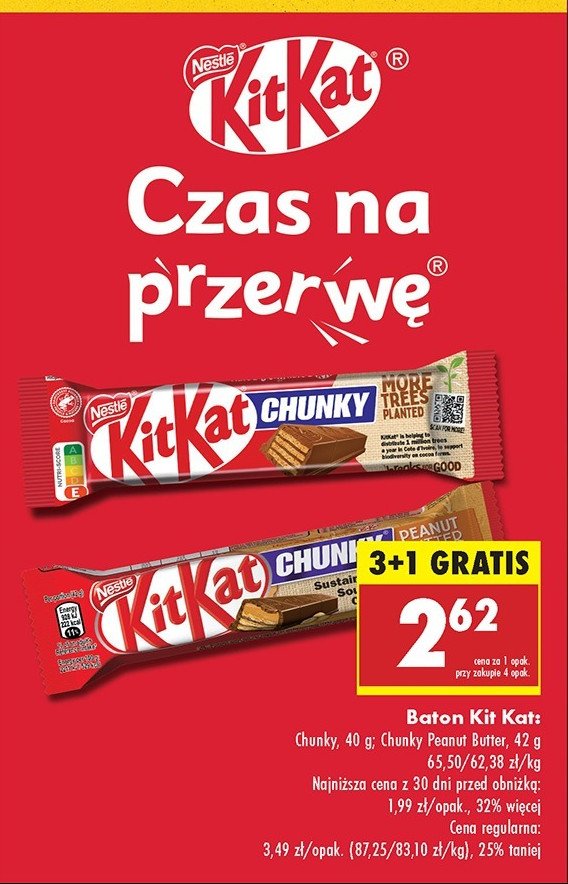 Baton Kitkat promocja w Biedronka