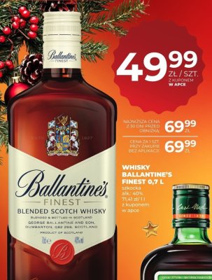 Whisky Ballantine's Finest 0,7L promocja w Duży Ben