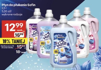 Płyn do płukania Sofin wybrane rodzaje promocja w Delikatesy Centrum