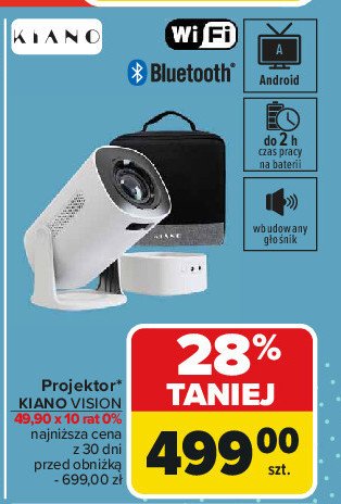 Projektor vision Kiano promocja w Carrefour