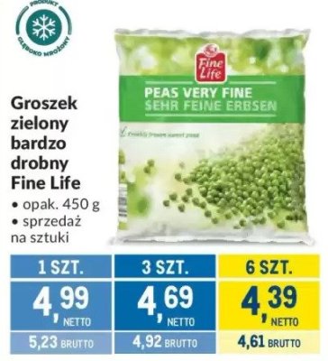 Groszek zielony bardzo drobny Fine Life promocja w Makro