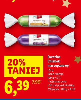 Chlebek marcepanowy Favorina promocja w Lidl