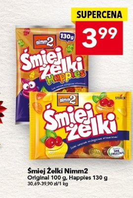 Żelki Śmiej Żelki Nimm2 Original 100 g, Happies 130 g promocja w LEWIATAN