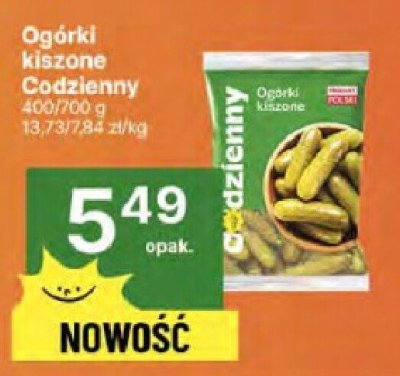 Ogórki Codzienny promocja w Delikatesy Centrum