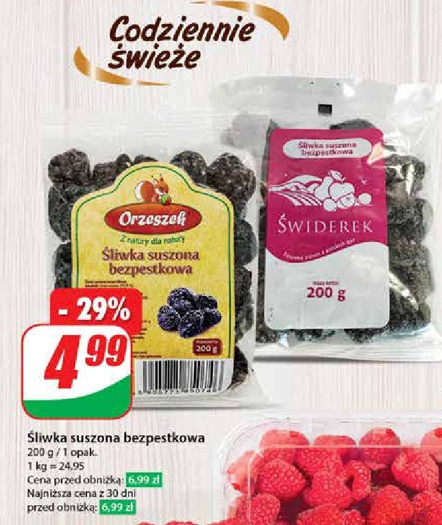 Śliwka suszona ŚWIDEREK promocja