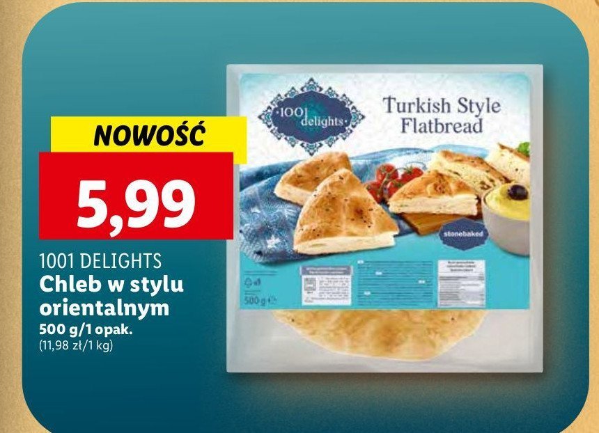 Chleb turecki pszenny 1001 delights promocja
