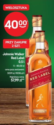 Whisky Johnnie Walker Red Label 0,5l promocja w Żabka
