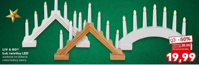 Łuk świetlny LED  zasilanie na baterie promocja w Kaufland