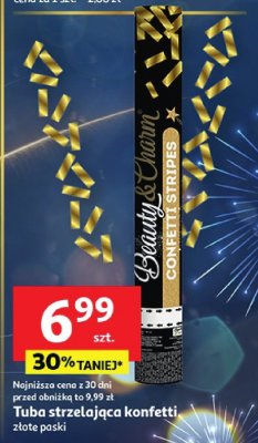 Tuba strzelająca konfetti złote pąski promocja w Auchan