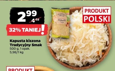 Kapusta kiszona promocja w Netto