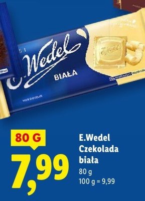 Czekolada biała promocja w Lidl