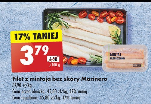 Mintaj filet bez skóry Marinero promocja