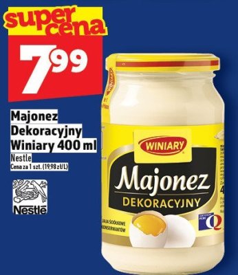 Majonez Dekoracyjny Winiary 400ml promocja w TOPAZ
