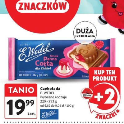 Czekolada E. WEDEL Smak Panna Cotta dla Ciebie promocja w Intermarche