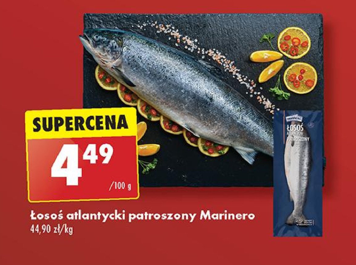 Łosoś atlantycki patroszony Marinero promocja