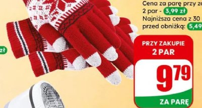 Rękawiczki materiałowe damskie / męskie promocja w Dino