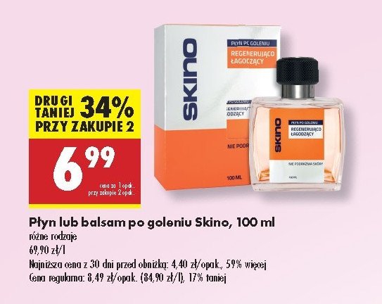 Balsam po goleniu łagodząco-kojący Skino for men łagodzi promocja