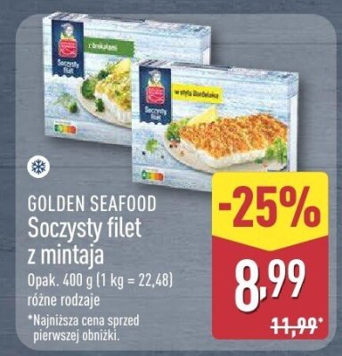 Soczysty filet z mintaja promocja w Aldi