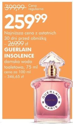 Perfumy damskie GUERLAIN INSOLENCE damska woda toaletowa promocja w Super-Pharm