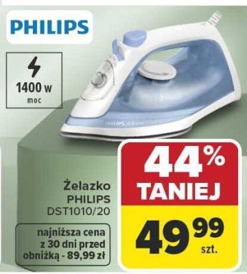 Żelazko PHILIPS DST1010/20 promocja w Carrefour