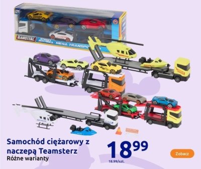 Samochód ciężarowy z naczepą  promocja w Action