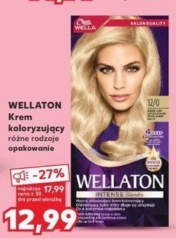 Krem koloryzujący 12/0 bardzo jasny naturalny blond Wellaton promocja