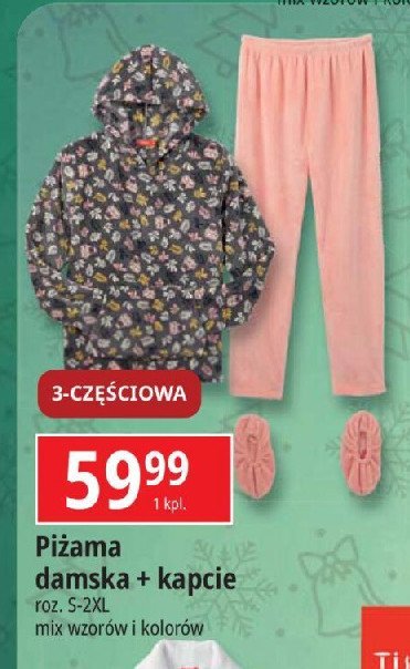 Piżama damska + kapcie promocja