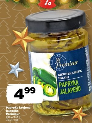 Papryka krojona jalapeño Premieur promocja w Netto