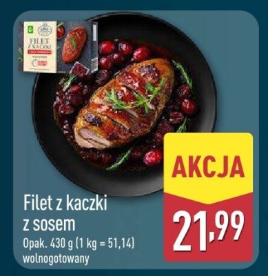 Filet z kaczki z sosem promocja w Aldi