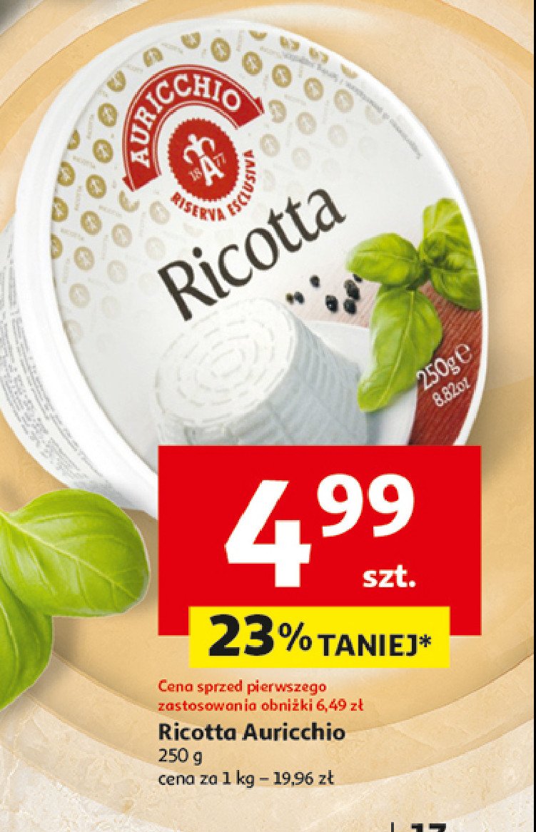 Ser ricotta AURICCHIO promocja