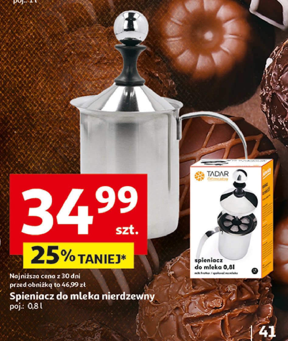 Spieniacz do mleka Tadar promocja w Auchan