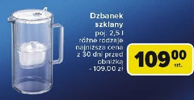 Dzbanek szklany 2.5 l Aquaphor promocja