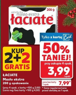Masło ekstra Łaciate promocja w Kaufland