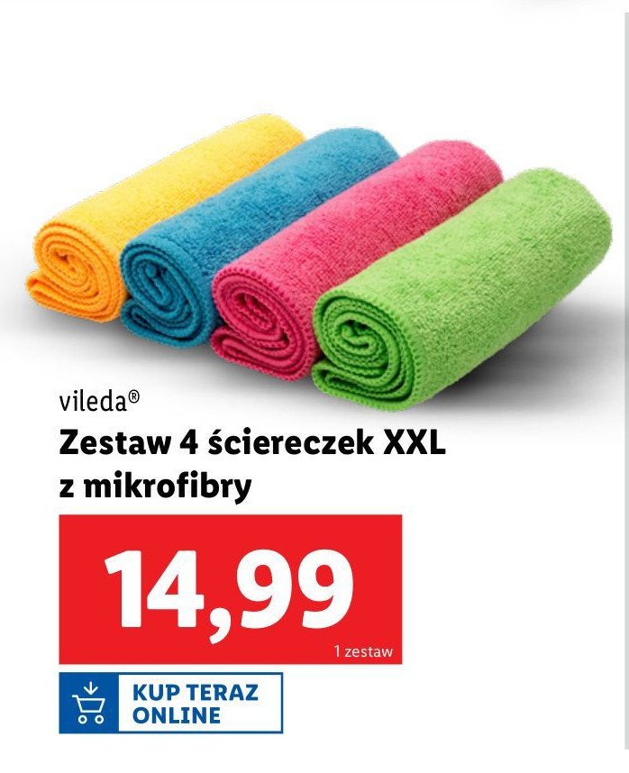 Ściereczka z mikrofibrą colors Vileda promocja