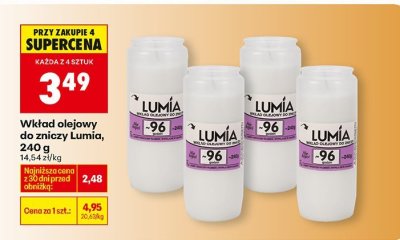 Wkład olejowy do znicza Lumia, 240 g promocja w Biedronka