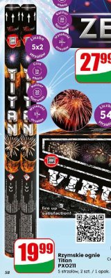 Fajerwerki Rzymskie ognie Titan PXO211 promocja w Dino