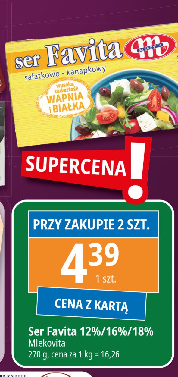 Ser sałatkowo-kanapkowy 16 % Mlekovita favita promocja