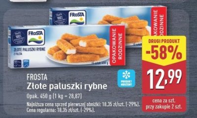 Z艂ote paluszki rybne Frosta promocja
