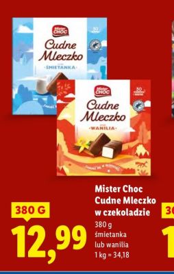 Cudne Mleczko w czekoladzie Mister Choc śmietanka  promocja w Lidl