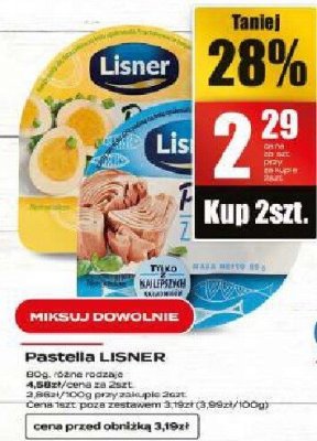 Pasztetka LISNER promocja w Supeco