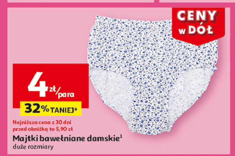 Majtki damskie promocja w Auchan