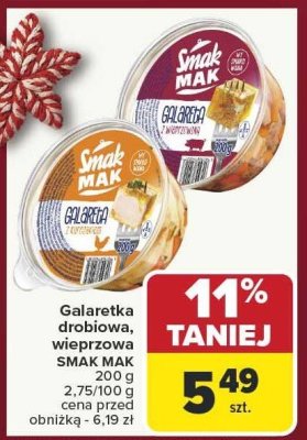 Galaretka drobiowa, wieprzowa SMAK MAK 200g promocja w Carrefour